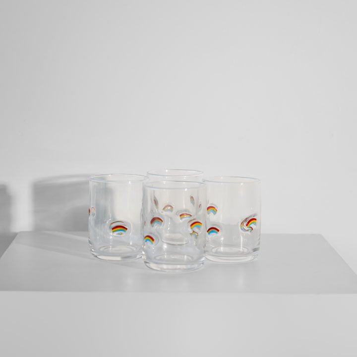 Rainbow Icon Glass- Set of 4