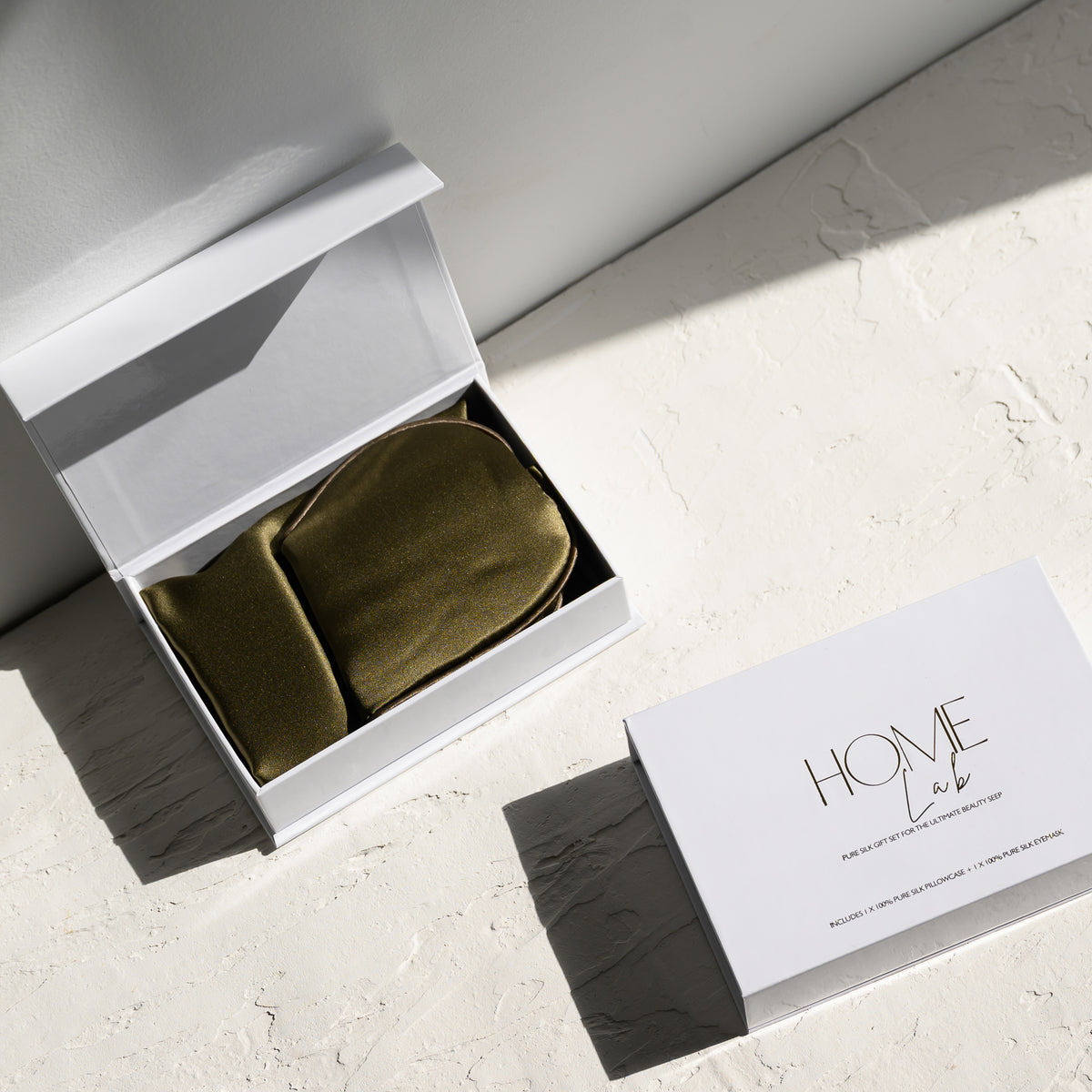 100% Pure Silk Gift Set- Olive