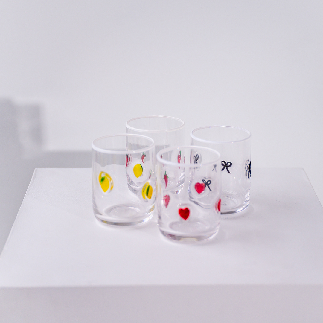 Icon Glass- Set of 4 (Mixed)