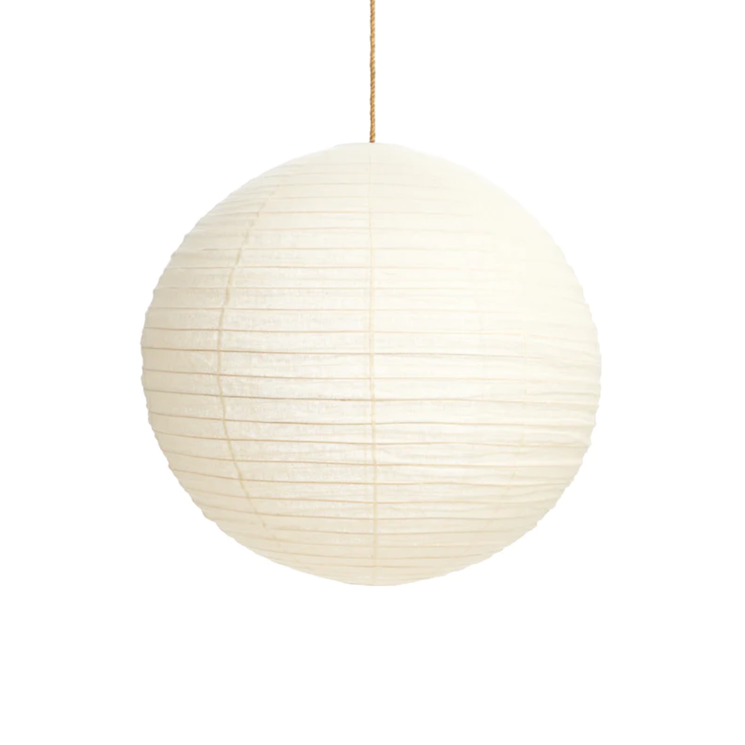 Ivory linen lantern in round 60cm