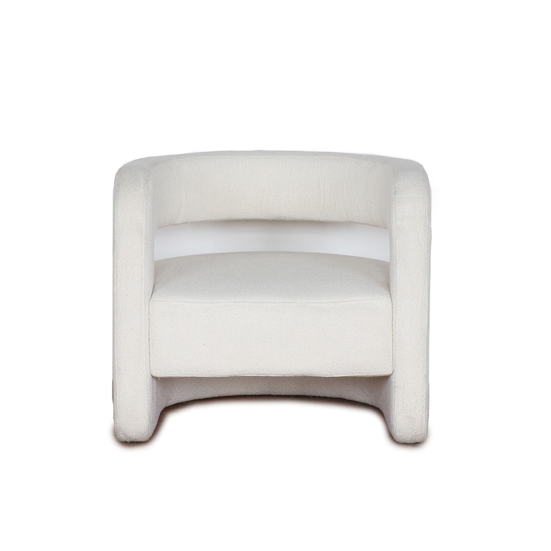 Boucle Archer Chair in room setting – Home Lab NZ