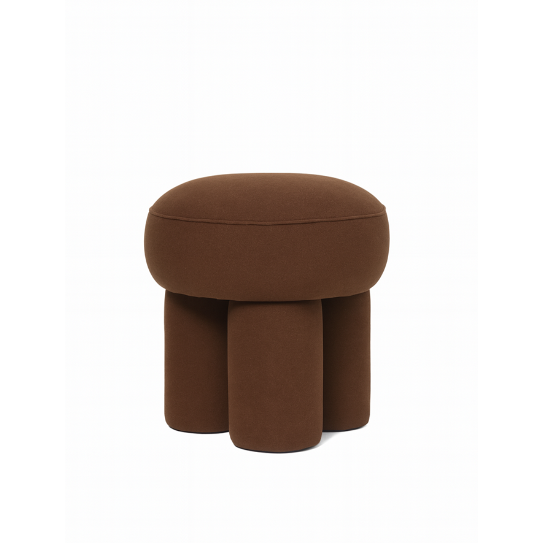 Lume stool in chocolate