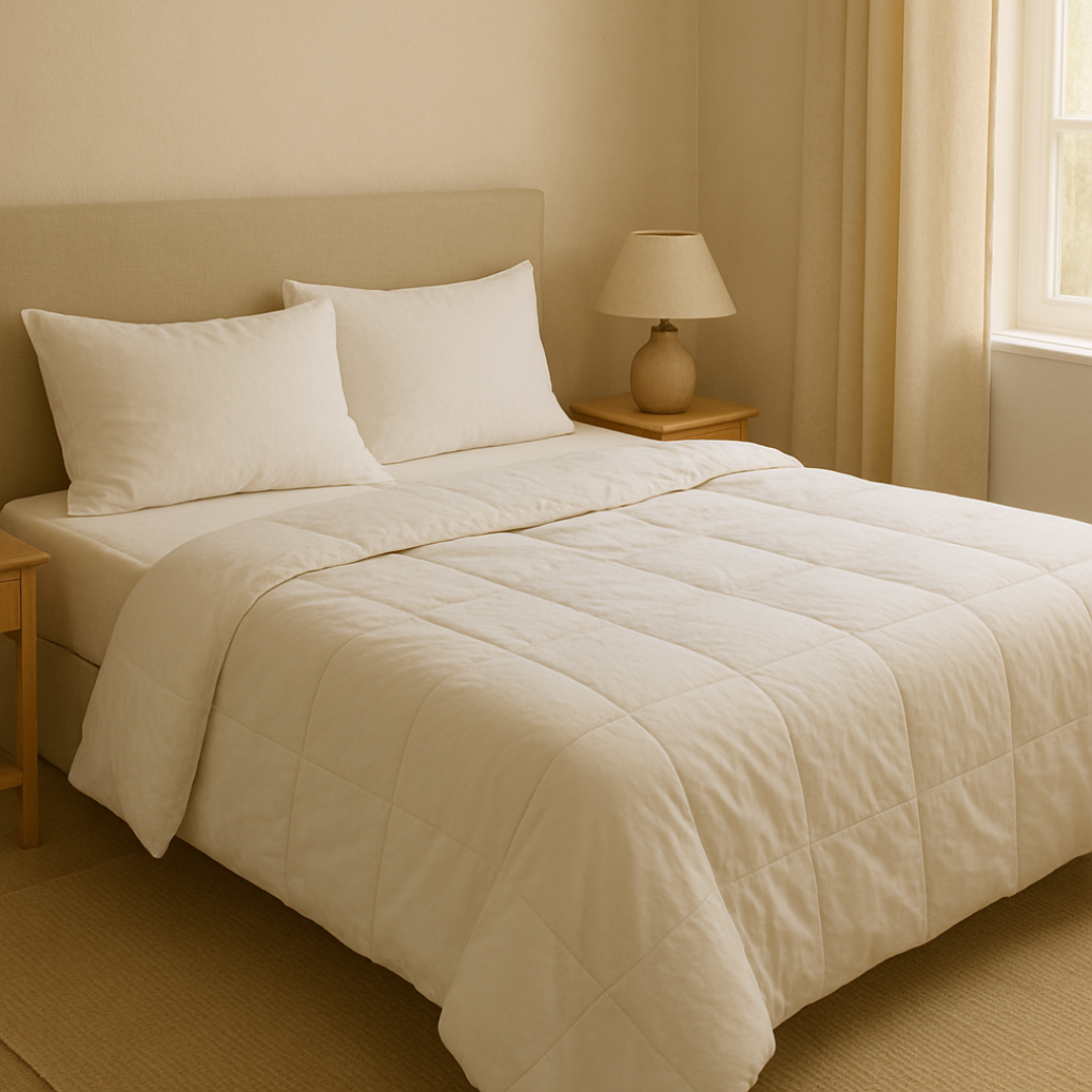Luxe essential 100% cotton duvet inner, close-up