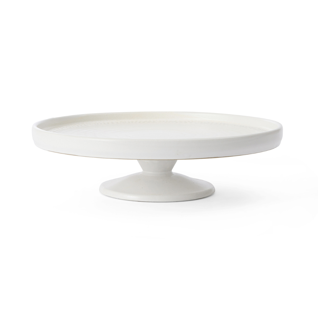Provence cake stand white