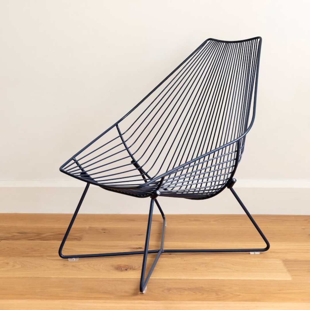 Stainless steel piha in indigo